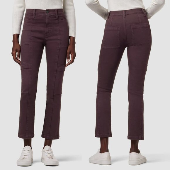 NWT New Hudson Utility Cargo Winetasting Purple Pant Jeans Size 25 - Picture 1 of 14